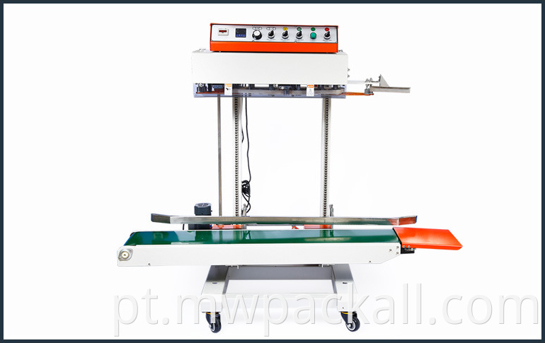 Tipo vertical semi -automático Saco contínuo Máquina de vedação plástica Máquina de vedação de arroz selador Selador